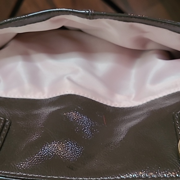 Coach Shiny Brown Shoulder Bag - Picture 10 of 14